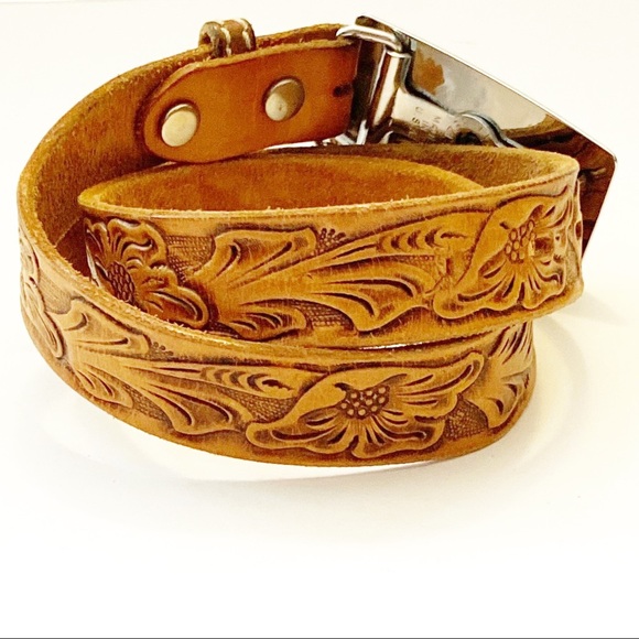 Vintage Penney’s Ranchcraft Tooled Leather Belt - Picture 2 of 6